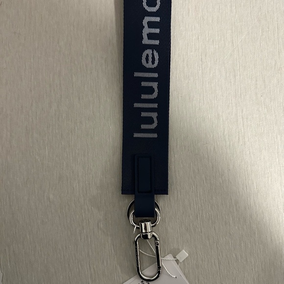 lululemon athletica Accessories - Lululemon Athletica Navy key holder with Silver Hardware
